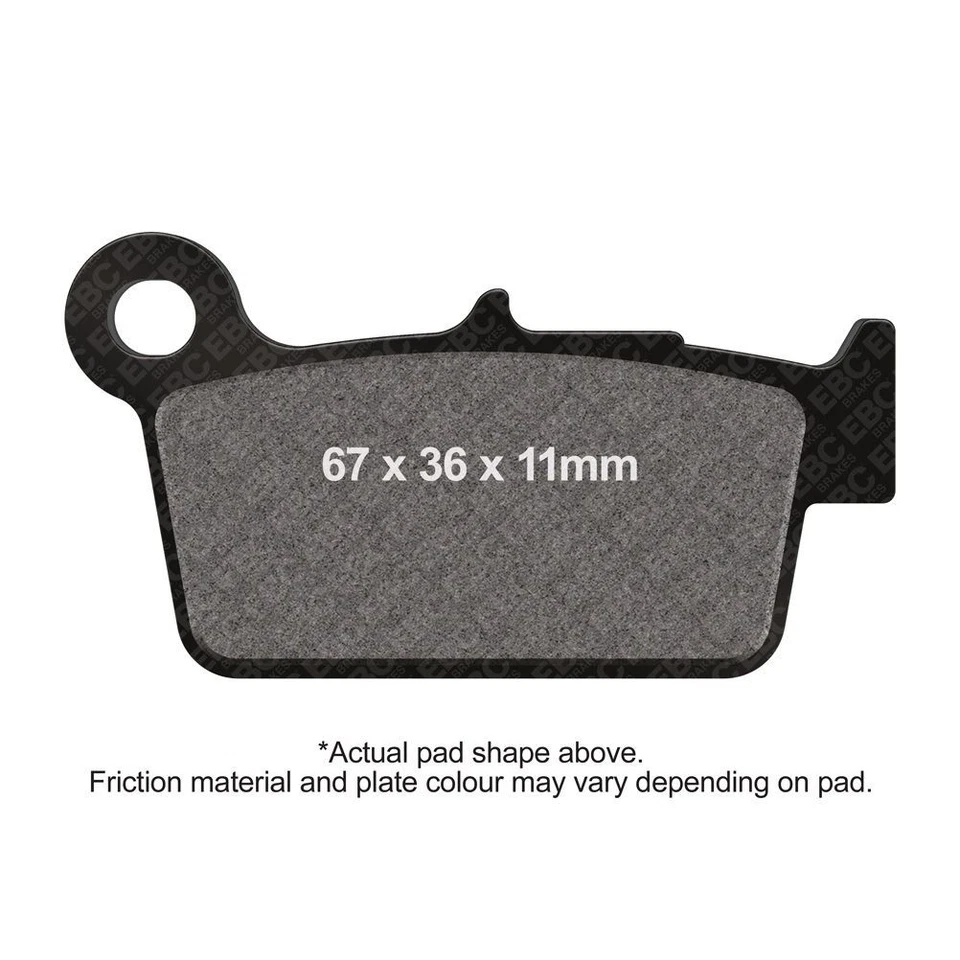EBC Motorcycle TT Brake Pads Rear Right for Yamaha WR 250 F 4T 2007 - 2013 - Image 1 of 1
