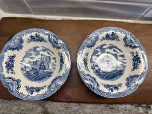 JOHNSON BROTHERS OLD BRITAIN CASTLES 6-1/8" RIM CEREAL BOWL SET OF 2 - Picture 1 of 8