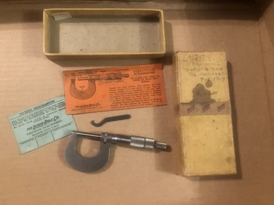 Vintage  Lufkin Outside Micrometer No. 1641V 0-1" In Original Box - Image 1 of 4