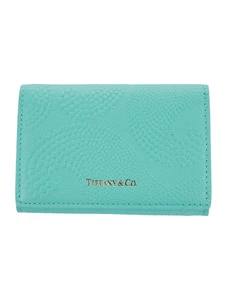 Tiffany & Co. Kompakte Geldbörse Leder Kartenetui in Tiffany Blau Neu Italy Portemonnaie - Bild 1 von 14