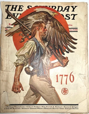 SATURDAY EVENING POST - June 1929 - LEYENDECKER Cover / Rare COCA COLA COKE Ad - Image 1 of 4