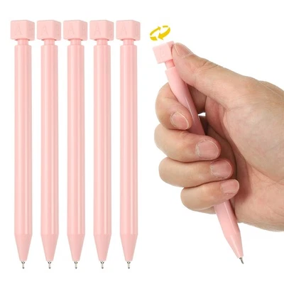 6 PIEZAS Divertidos bolígrafos, bolígrafo de escritura de 0,5 mm bolígrafos de tinta de gel negro ABCD, rosa Foto 1 de 4