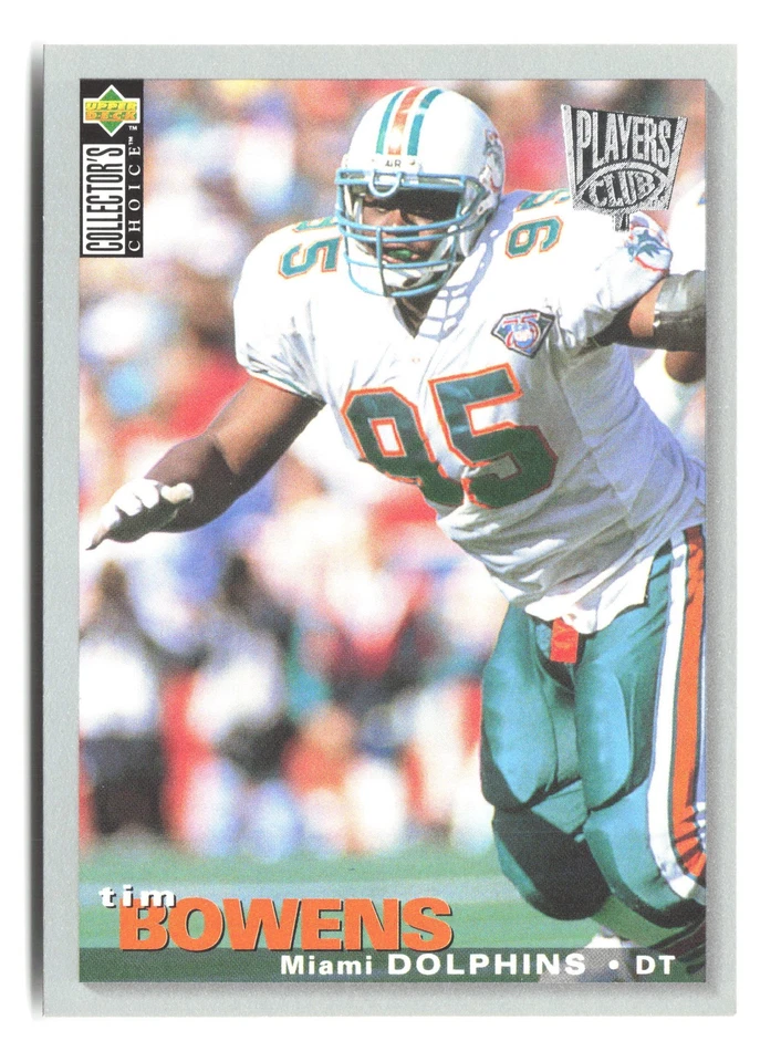 1995 Collector's Choice #249 Tim Bowens Player's Club - Image 1 of 2
