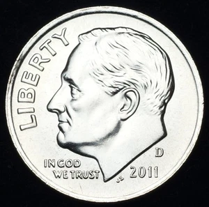2011 D Roosevelt Dime da set originale USA come nuovo - Foto 1 di 2