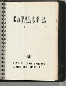 GENERAL RADIO COMPANY.  CATALOG K.   1942 : Second Edition. - Picture 1 of 5