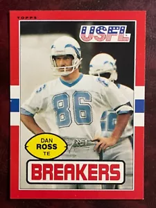 1985 Topps USFL Set Dan Ross #112 Portland Breakers casi nuevo/sin usar + *venta* alto grado - Imagen 1 de 1