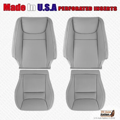 2001 2003 2004 For Toyota Highlander Driver & Passenger Leather Seat Cover Gray - Image 1 of 3