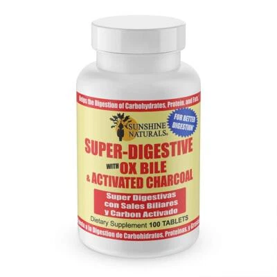 Sunshine Naturals Super Digestive Enzymes Supplement 100 Count for Healthy Di... - Image 1 of 4