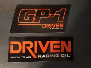 NEW Driven Racing Oil by Joe Gibbs Sticker Decal NHRA NASCAR Street Outlaws 2PCS - Picture 1 of 1