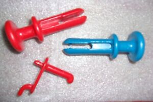 Little Tikes 2 Nails & 1 Red Hook ~ Replacements for Workshop Work Tool Bench