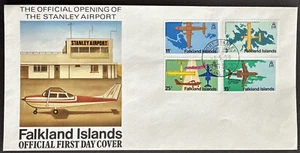 Falkland Islands 1979 FDC Opening of Stanley Airport Cachet Sc# 287-290 - Picture 1 of 2