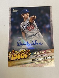 DON SUTTON 2020 Topps Series 2 Decades’ Best Autographs #/25 DB-20 Dodgers AUTO