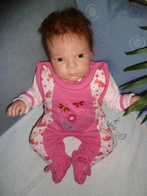 Rebornpuppe Rebornbaby Mädchen mit Bauchplatte "Sabrina von Reva Schick" - Bild 1 von 4