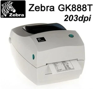 Zebra GK888T Thermal Label Printer, with power and USB cables - Picture 1 of 5