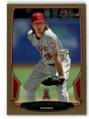 Jered Weaver Los Angeles Angels 2013 Bowman Gold #9 - Image 1 of 2