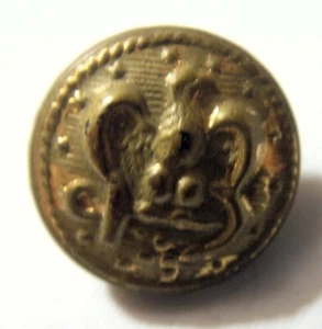 Antique 15 mm collector metal button US Navy eagle tinback 53448 - Picture 1 of 3