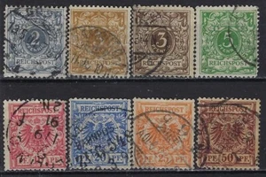 Germany, 1889, Sc# 45-51, Numerals & Prussian Eagle, used - Picture 1 of 1