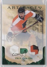 2010-11 Upper Deck Artifacts Emerald Jersey/Patch /50 Jeff Carter #43 Patch