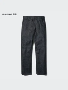 Helmut Lang x Uniqlo Men's Classic Cut Denim Jeans Size 32 x 32 - Black - NEW - Picture 1 of 2