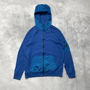 Paul & Shark Nylon Sweat Full Zip-Up Hoodie Cobalt Blue Size XL - Picture 1 of 24