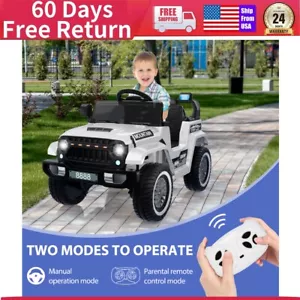 12V Kids Ride On Truck Car with Remote Control Music Led Lights Horn Ride On Toy - Picture 1 of 10