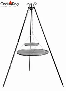 Parrilla Oscilante H 180 CM Con Parilla Estufa Colado De Acero Crudo 70CM+40CM - Imagen 1 de 6
