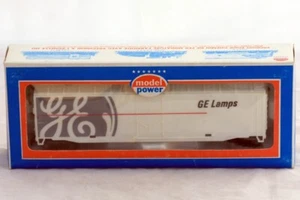 Model Power HO Scale General Electric (GE ) Lamps 50' Box Car Unnumbered in box - Picture 1 of 3