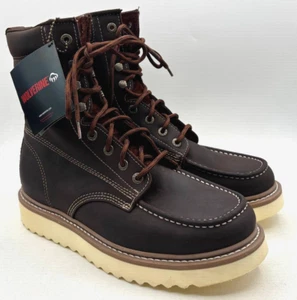 Wolverine Men's Loader 8" Soft Toe Wedge Work Boot, Brown, US 9.5 M - Picture 1 of 12