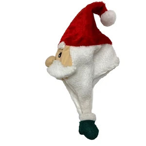 Cappello Babbo Natale Divertente Adulto/Bambini Festa Natale Rosso Peluche Sherpa Capriccioso - Foto 1 di 4