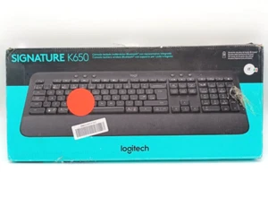 Logitech K650 Kabellose Tastatur Ergonomisch - Grafit QWERTY Italienisch - Bild 1 von 4