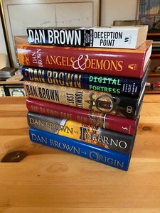 Dan Brown Robert Langdon Complete Series Lot of 7 HC & SC HARDCOVER Books - Picture 1 of 15