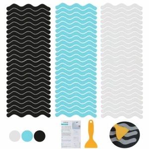 24pcs Bath Tub Shower Treads Non Slip Anti Skid Safety Applique Strips Grip - Picture 1 of 14