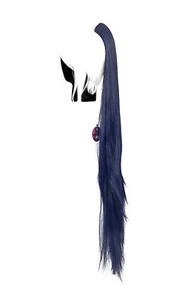 40'' Wavy Claw Clip Pony Tail Midnight Blue Cosplay Wig Clip Only NEW - Picture 1 of 2