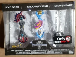 Funko Kingdom Hearts Void Gear Shooting Star Braveheart Keyblade 3 Pack GameStop - Picture 1 of 2