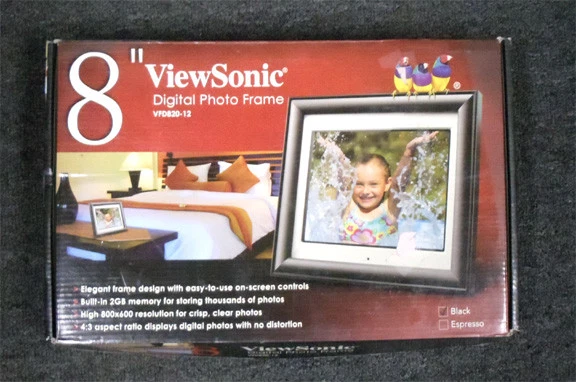 Moldura digital ViewSonic 8" VFD826-12 frete grátis - Imagem 1 de 3