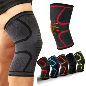 Compression Sleeve Knee Brace Knee Support Meniscus Tear Arthritis Pain Relief - Picture 1 of 16