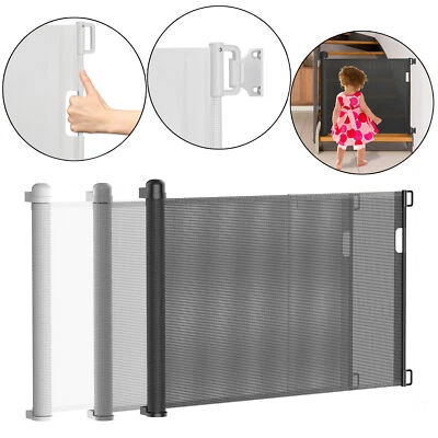 Baby Treppengitter Türschutzgitter Treppenschutzrollo Ausziehbar 0-150cm Tür - Bild 1 von 4