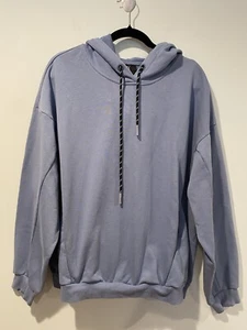 CCX Hoodie Womens 16 Blue Sweatshirt Pockets Cotton Stretch Travel Lounge - Picture 1 of 7
