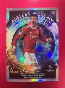 2021-22 Topps Merlin CRISTIANO RONALDO Ageless Alchemy Silver Refractor 🇵🇹⚽️🔥 - Imagen 1 de 2