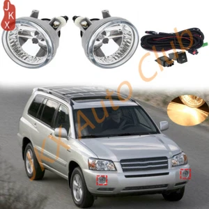 Par de luces antiniebla halógenas parachoques para Toyota Highlander 2004-2007 c con kit de cableado - Imagen 1 de 10