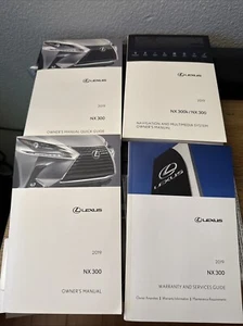 2019 Lexus NX 300 Factory Owners Manual Set w/ NAV & Case *OEM* - Picture 1 of 3