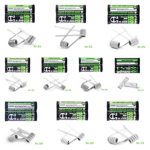 10x WOTOFO Coils Wickeldraht Verdampfer RBA, MESH A1, Ni80 Nichrome E Zigaretten - Bild 1 von 32