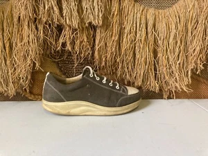 Finn Comfort Ikebukuro Taupe Ivory Leather Lace-Up Sneaker Shoe Size 7.5 - Picture 1 of 10