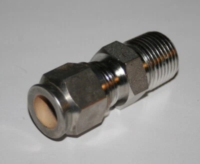1/2 Tube x 1/2 MNPT 316ss Male Hi-Seal Fitting Imperial Eastman 768-fss 08 x 08 - Image 1 of 4