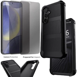 For Samsung Galaxy S24/Plus/Ultra Shockproof Case Cover Privacy Tempered Glass - Foto 1 di 28