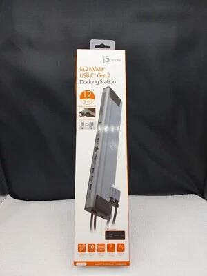 Genuine Original J5Create JCD552 M.2 NVMe USB-C Gen 2 Docking Station 12-in-1 - Image 1 of 4
