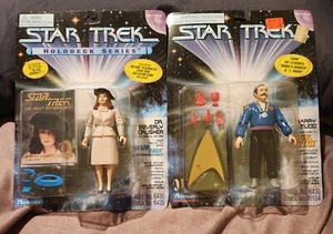 2 MOSC 95 Star Trek Next Generation Holodeck Playmates Paramount Skybox Figures - Picture 1 of 2