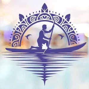 Paddleboard Mandala Vinyl Decal Sticker window Car Van Watersports Ocean Boho  - Picture 1 of 47