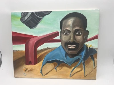 Ölgemälde als Geschenk an den Fotografen signiert vom Künstler "Kevin" - Bild 1 von 4