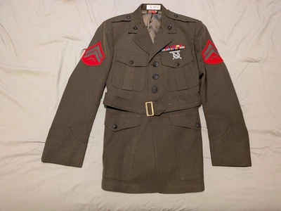Chaqueta de servicio de vestir verde militar 41XS de colección de los Marines de Estados Unidos USMC Foto 1 de 4